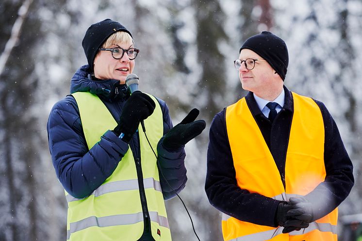 Elisabeth Backteman och Mikael Damberg