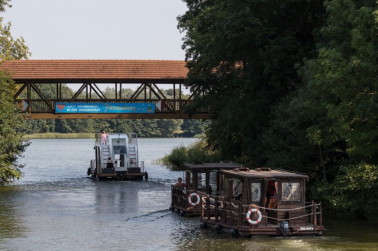 Hausboote in Fürstenberg/Havel