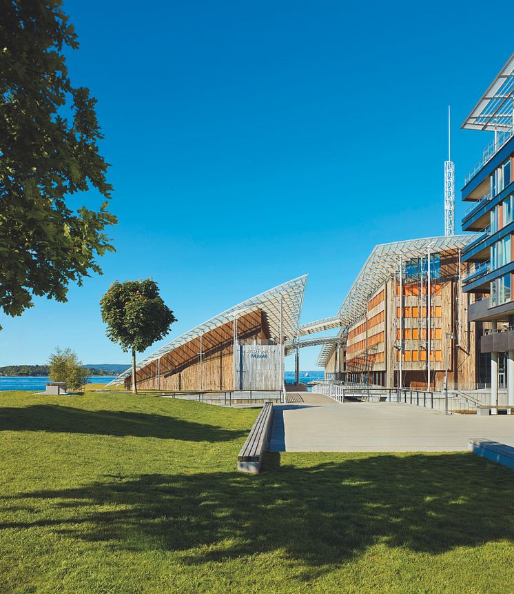 Astrup Fearnley Museum lawn view