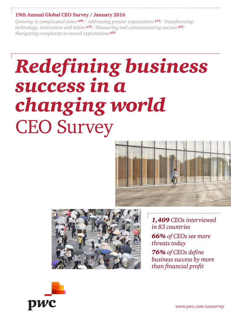PwC's Global CEO Survey 2016