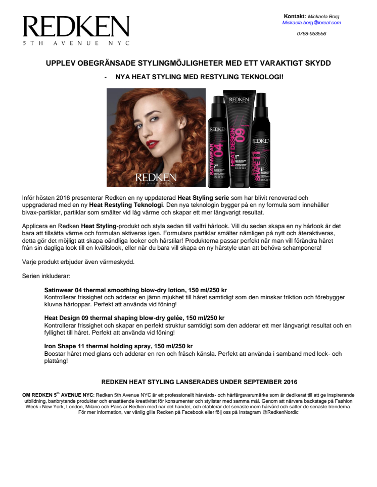 Redken Heat Styling