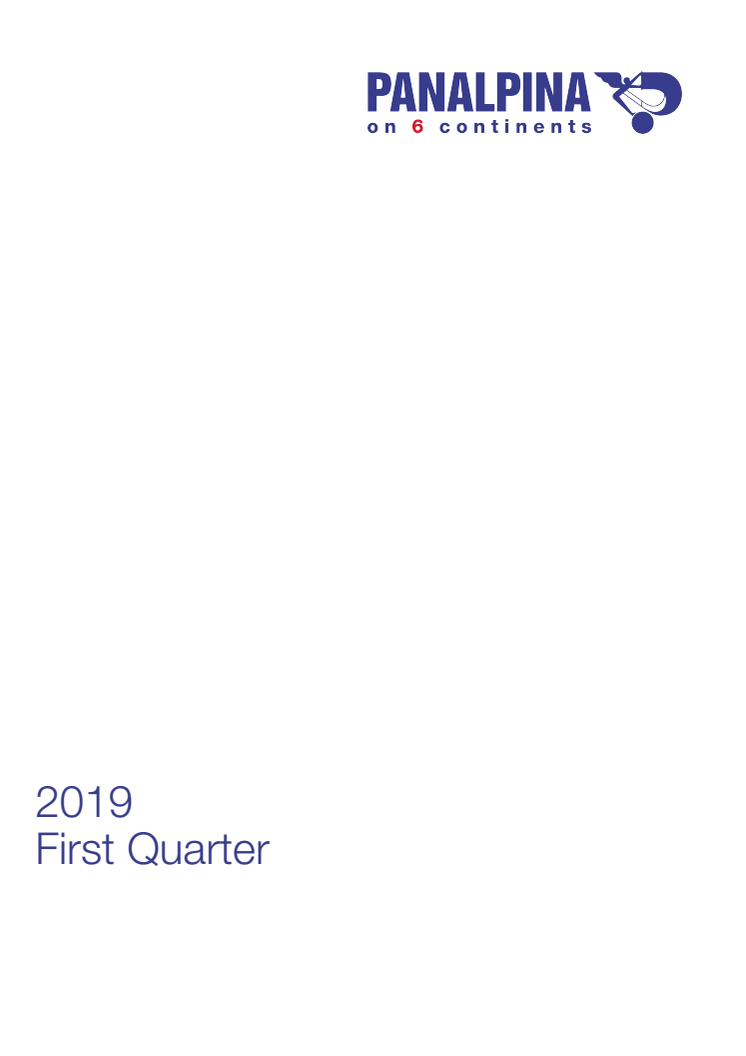 First Quarter Results 2019 – Consolidated Financial Statements