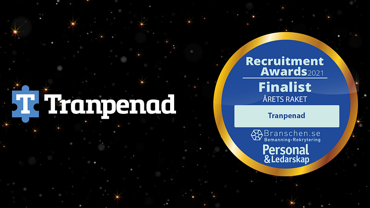 Vi är finalist i Recruitment Awards 2021!  (16 × 8 i)