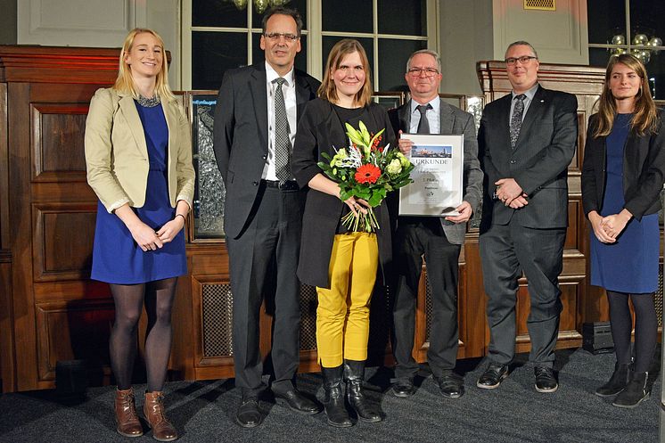 Den zweiten Platz in der Kategorie Unternehmen erhielt das Paulinum - Aula und Universitätskirche St. Pauli. Den Preis nahm Dr. Madlen Mammen, Leiterin der Stabsstelle Unternehmenskommunikation, entgegen