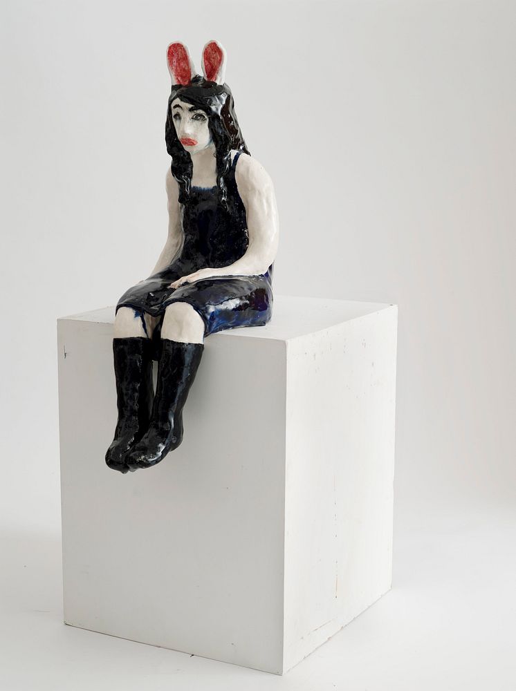 Klara Kristalova, Kaninflickan, 2009. Stoneware. Courtesy of Galleri Magnus Karlsson