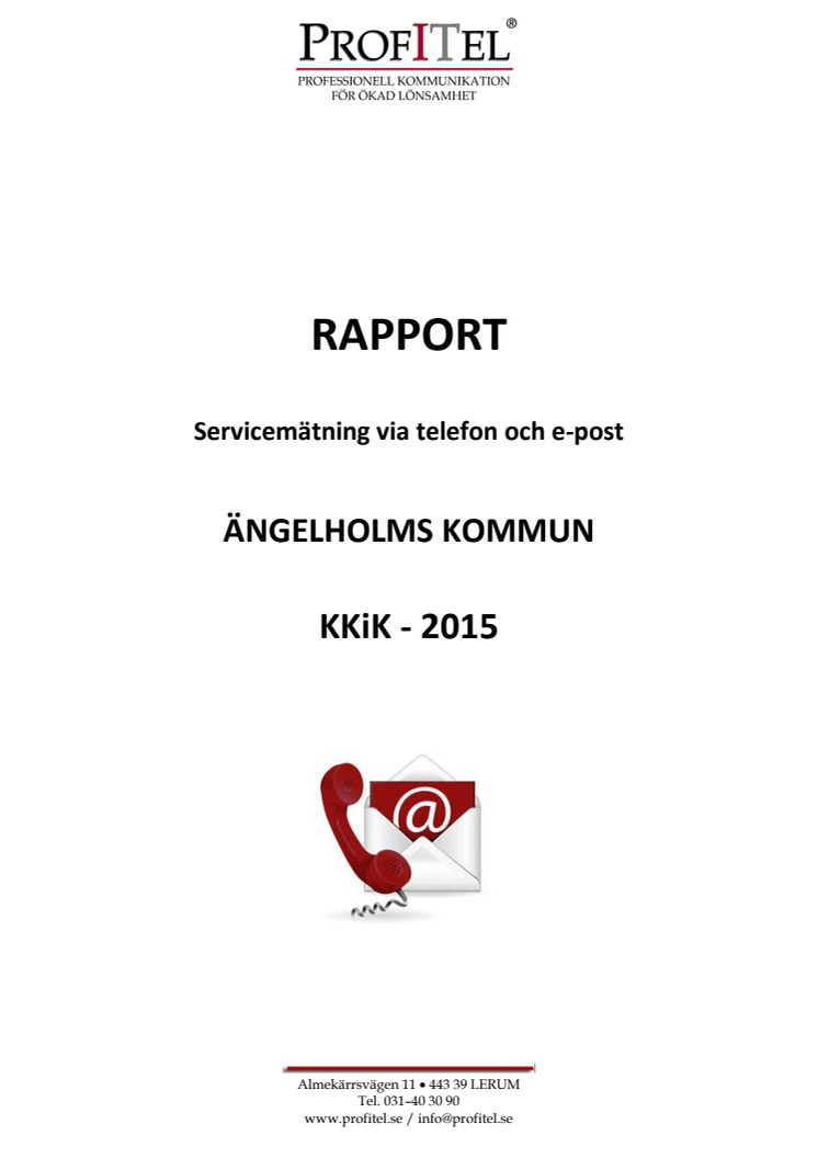 Ängelholms kommuns rapport