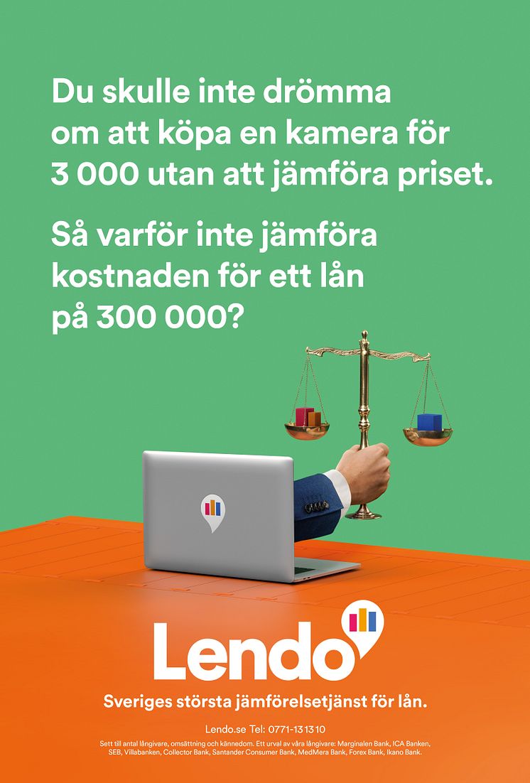 Lendo - lika enkelt som att jämföra priset på en kamera. 