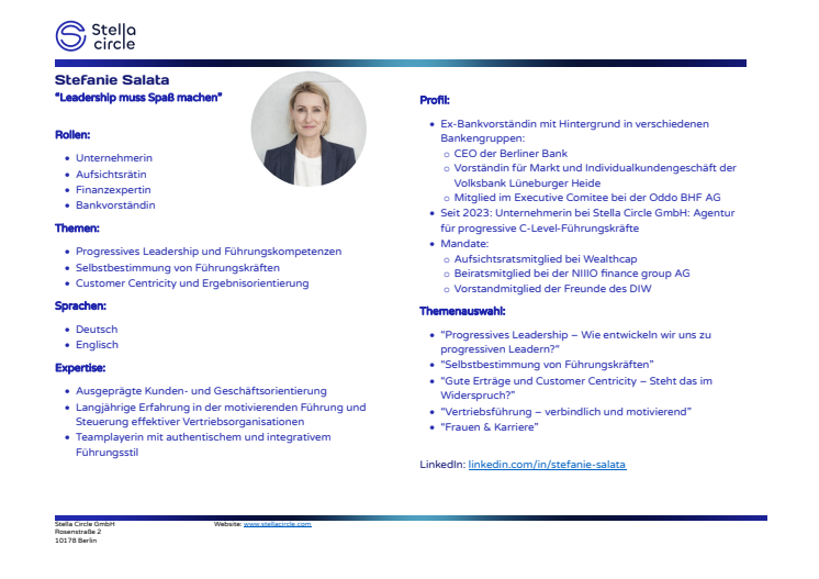 Profil Stefanie Salata