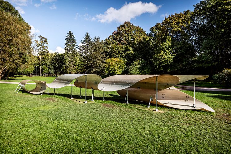 Siri Aurdal, Bølgelengder – rekomponert, Vigelandsparken, 2016.