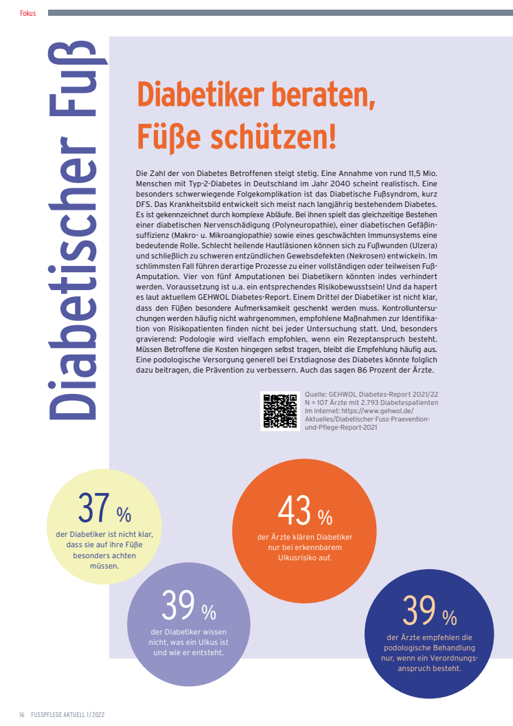 Diabetiker beraten, Füße schützen!