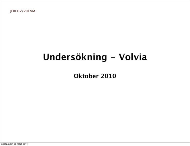 Undersökning - SMS i trafik (publ 2011-03-24)