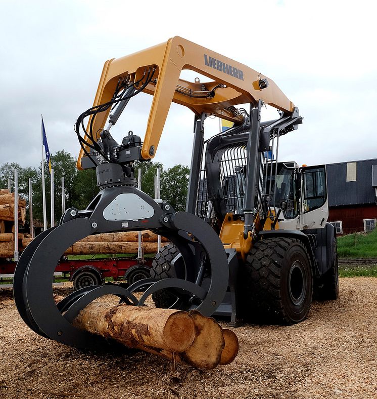 Liebherr L580 XPower har en växellåda med hydrostat och mekanik som sparar upp till 30 procent bränsle. 