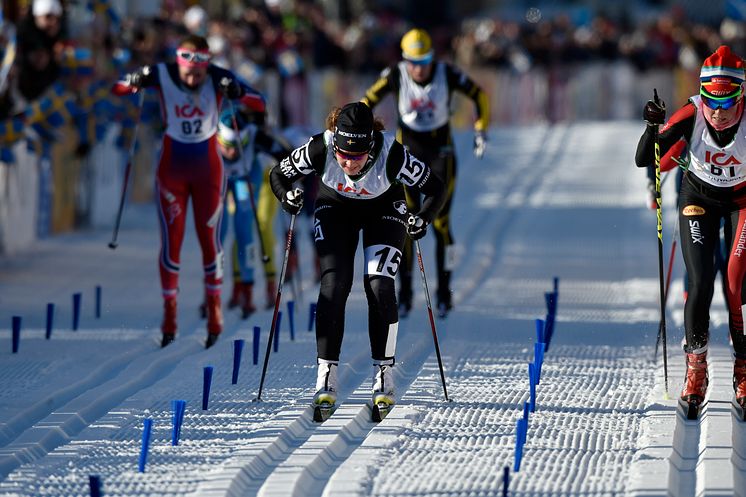 Britta Johansson Norgren  vann Tjejvasan 2016-02-27