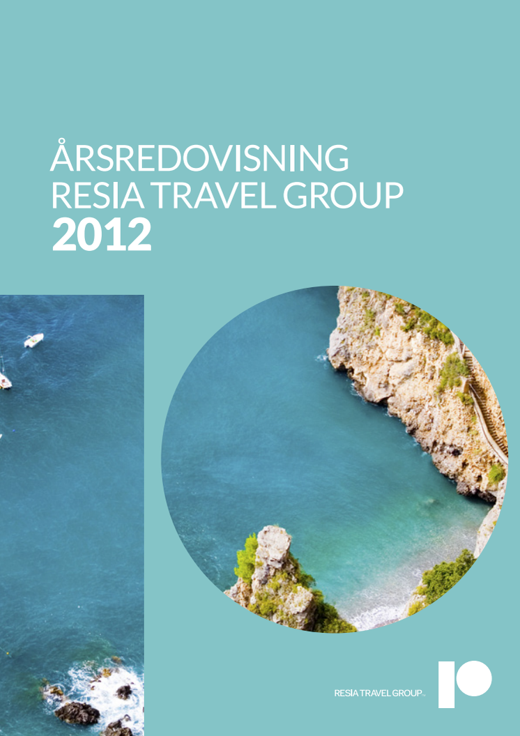 Resia Travel Group Årsredovisning 2012