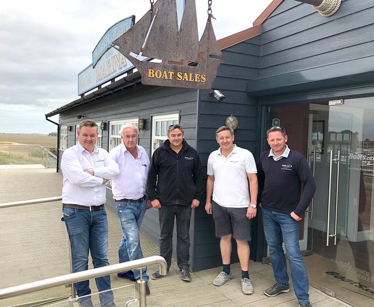 The Barke brothers with father David. Left to right: James, David (Senior), David (Junior), Guy, Nick