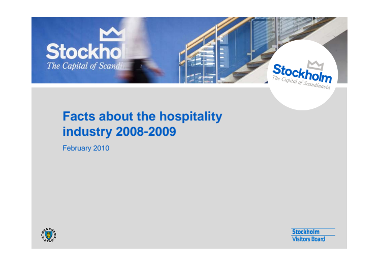 Data and statistics on the hospitality industry in Stockholm 2009