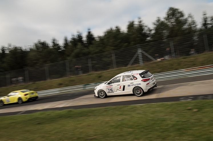 Hyundai Motor i30 N i Endurance Race på Nürburgring.