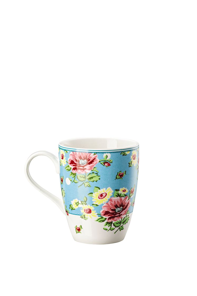 HR_Springtime_Flowers_turquoise_Mug_with_handle