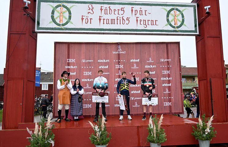 Cykelvasan 90 2023 Prize Ceremony podium men (2)