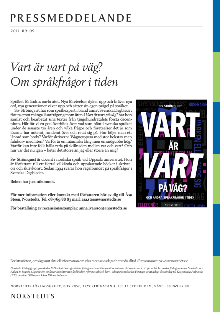 Vart är vart på väg? Om språkfrågor i tiden