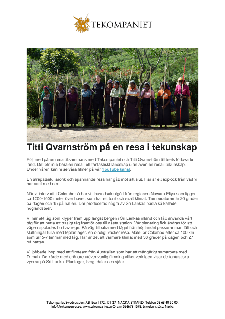 Titti Qvarnström på en resa i tekunskap