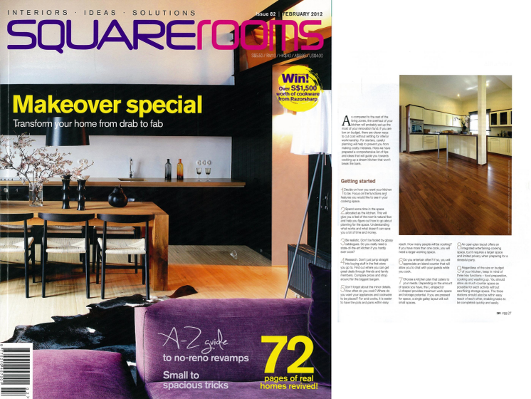 Evorich Featured on Square Rooms Magazine Feb 2012 Issue ~ On Kitchen Flooring