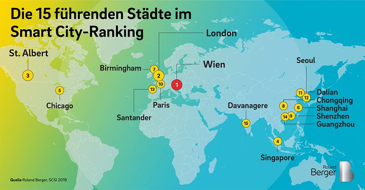 Die 15 führenden Städte im Smart City-Ranking