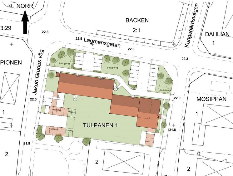 Situationsplan Tulpanen 1