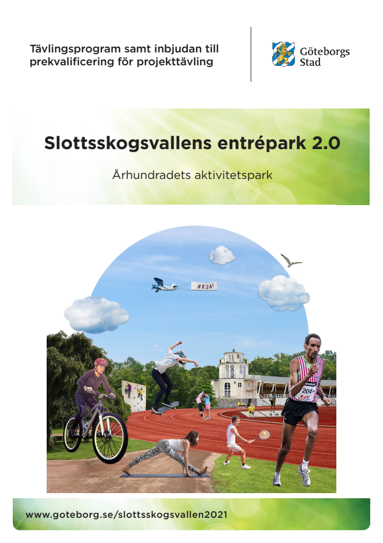 Tävlingsprogram för Slottsskogsvallens entrépark