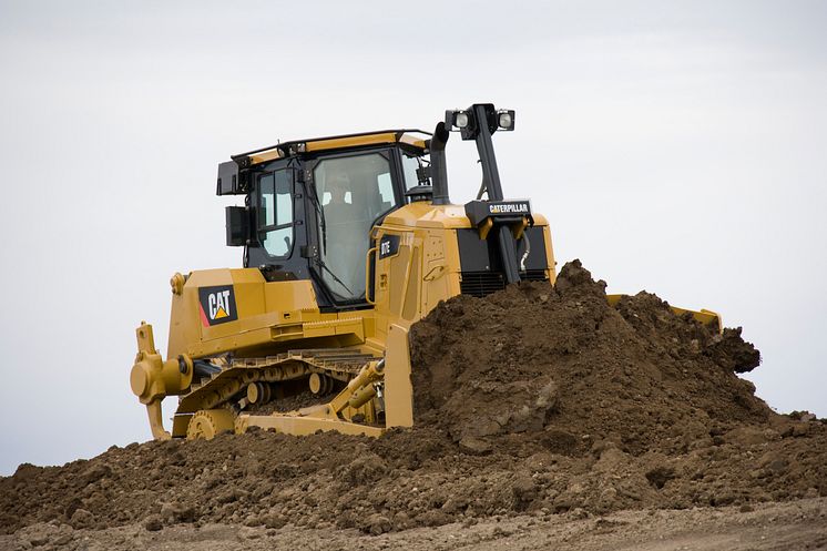 Cat D7E bandschaktare i arbete-2