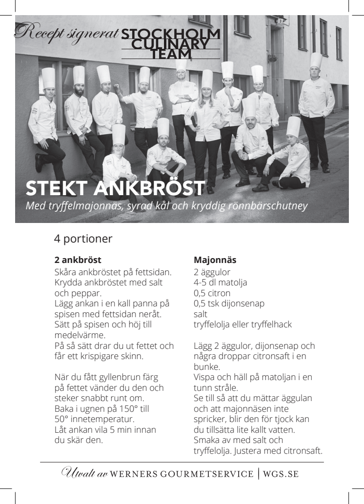 Recept Stockholm Culinary Team 
