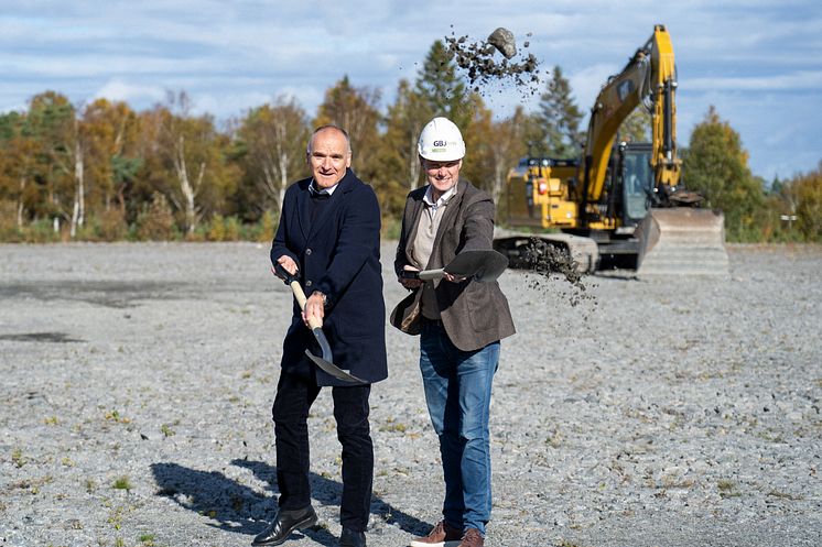 Byggstart Landvetter - första spadtaget