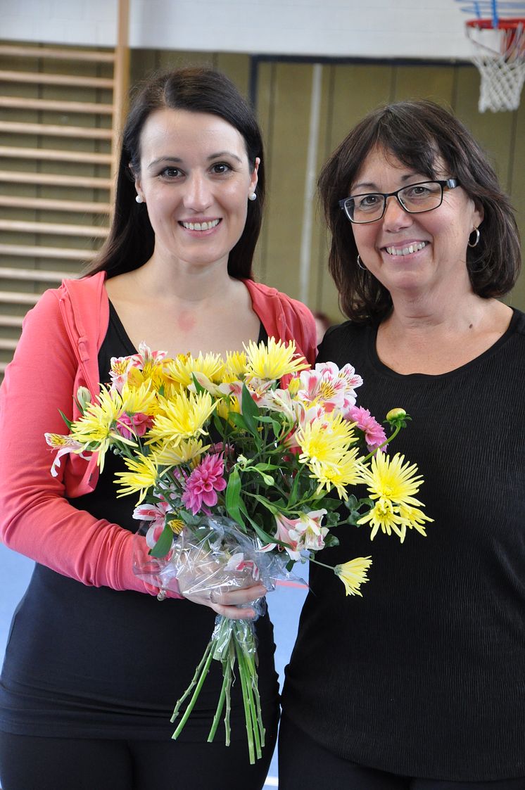 Gute Teamarbeit: Ballettlehrerin Mira Schimanski von der Ballettschule in Treysa (links) und Claudia Seiffert-Schwedhelm, Rhythmus-Pädagogin an der Hermann-Schuchard-Schule.