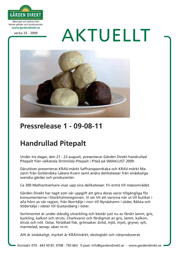 Handrullad Pitepalt