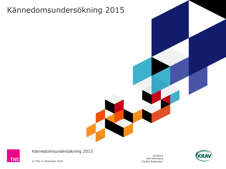 Sifo Kännedomsundersökning KRAV 2015