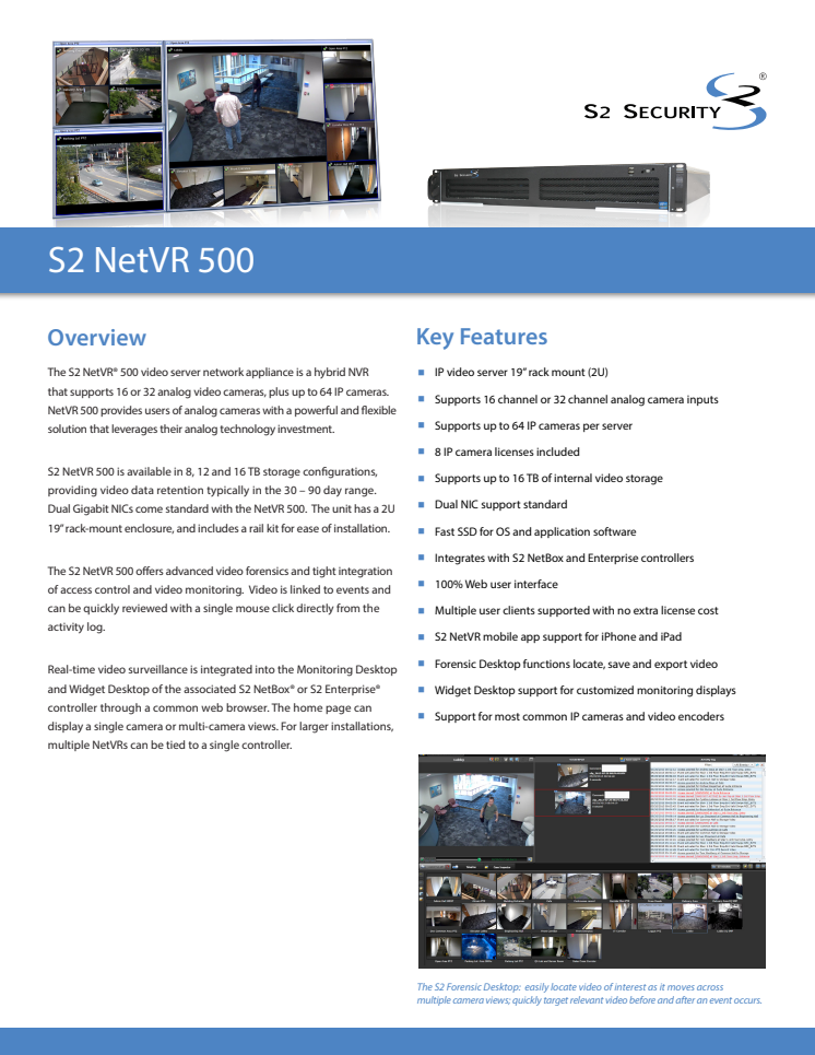 Passersystem från Gate Security - S2 NetVR 500