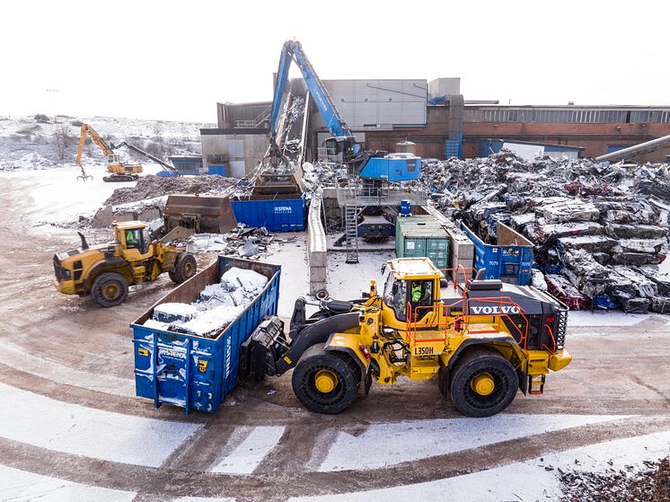 Volvo L350H bränsleeffektiv drift - Stena Recycling