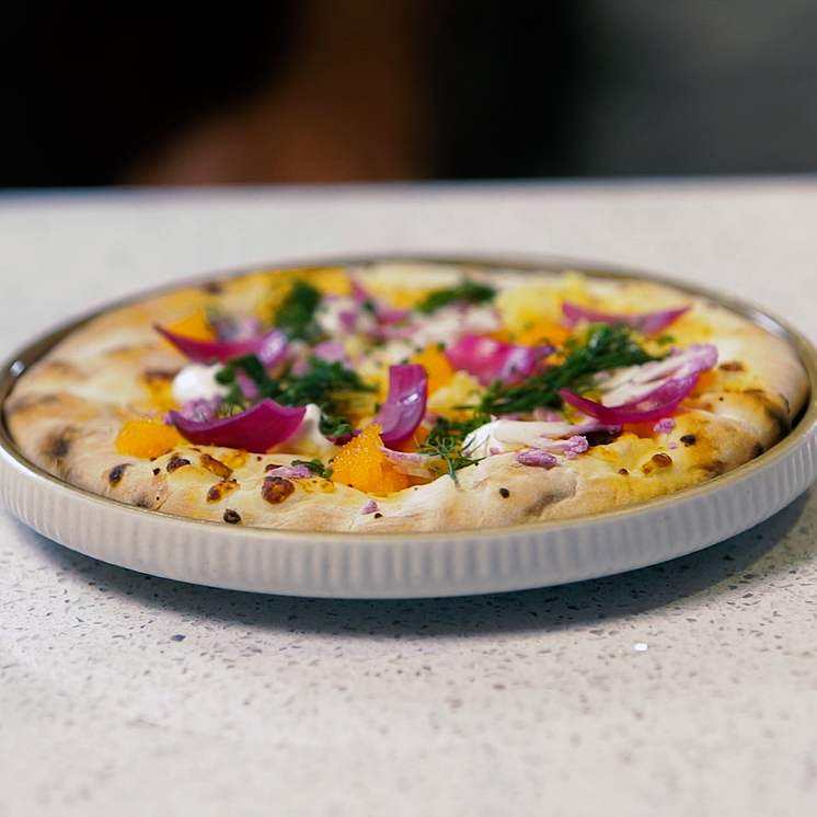 Klimatsmart pizza på svenska och nordiska råvaror