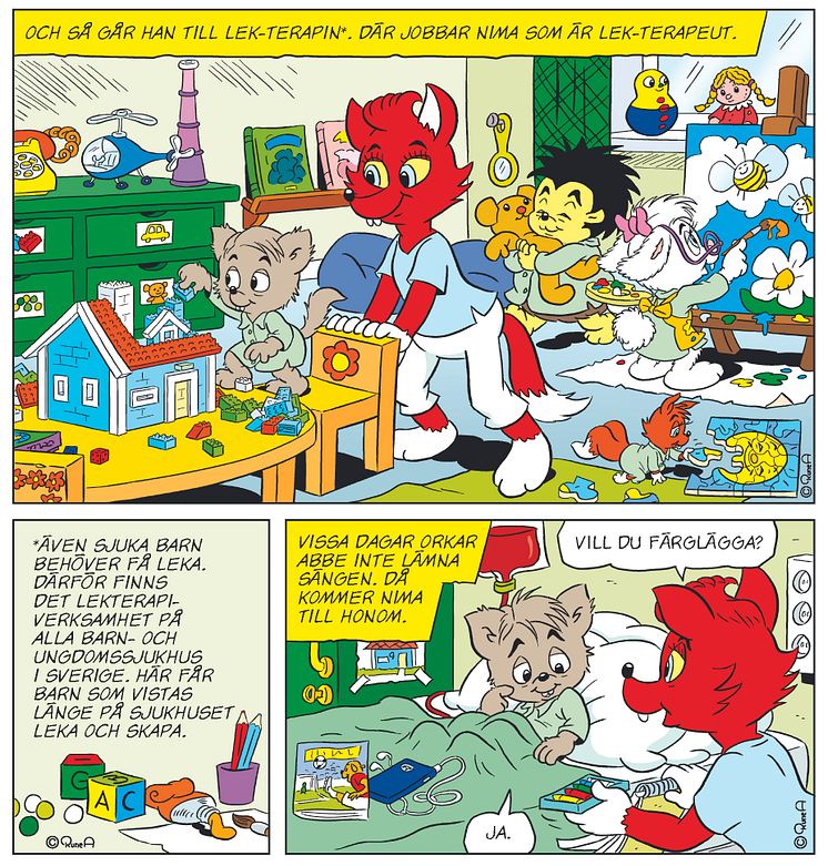 Bamse Min Stora Dag seriesida