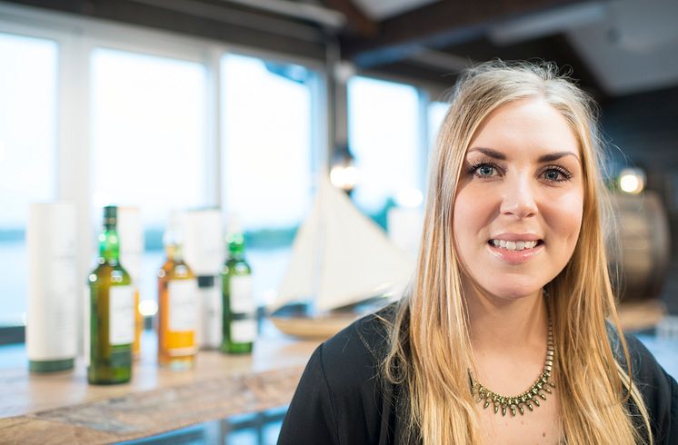 Madeleione Rapp, bartender på Laphroaig Live 2014