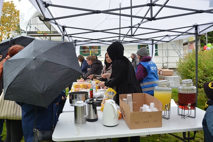 Matservering på åpningsfesten