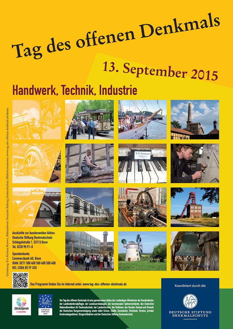 Tag des offenen Denkmals 2015 - Handwerk, Technik, Industrie