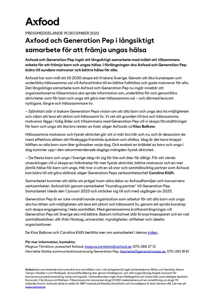 Axfood och Generation Pep i långsiktigt samarbete för att främja ungas hälsa.pdf