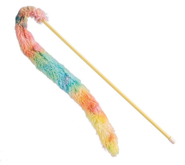 Little&Bigger PastelCatchRainbowFurryTailWand