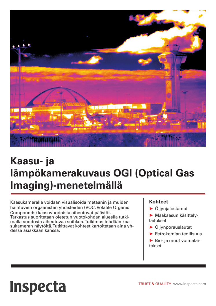 Kaasu- ja lämpökamerakuvaus esite