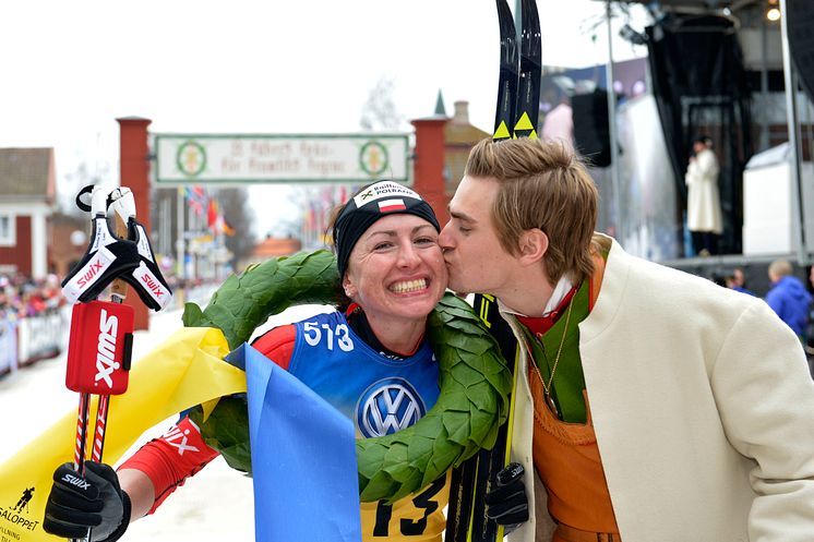 Justyna Kowalczyk, Polen, vann Vasaloppet 2015