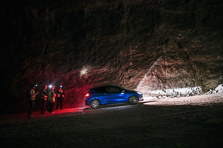 Ny Ford Fiesta ST i en af Europas største saltminer