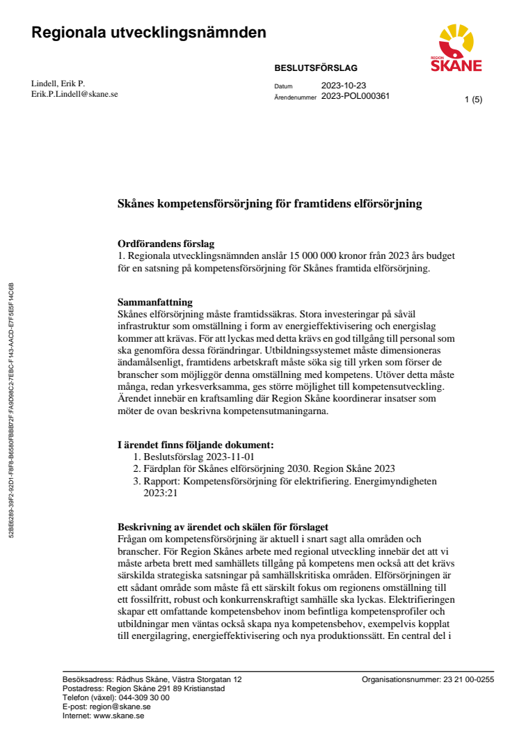 Beslutsförslag 15 miljoner till kompetensförsörjning för att säkra Skånes energiförsörjning.pdf