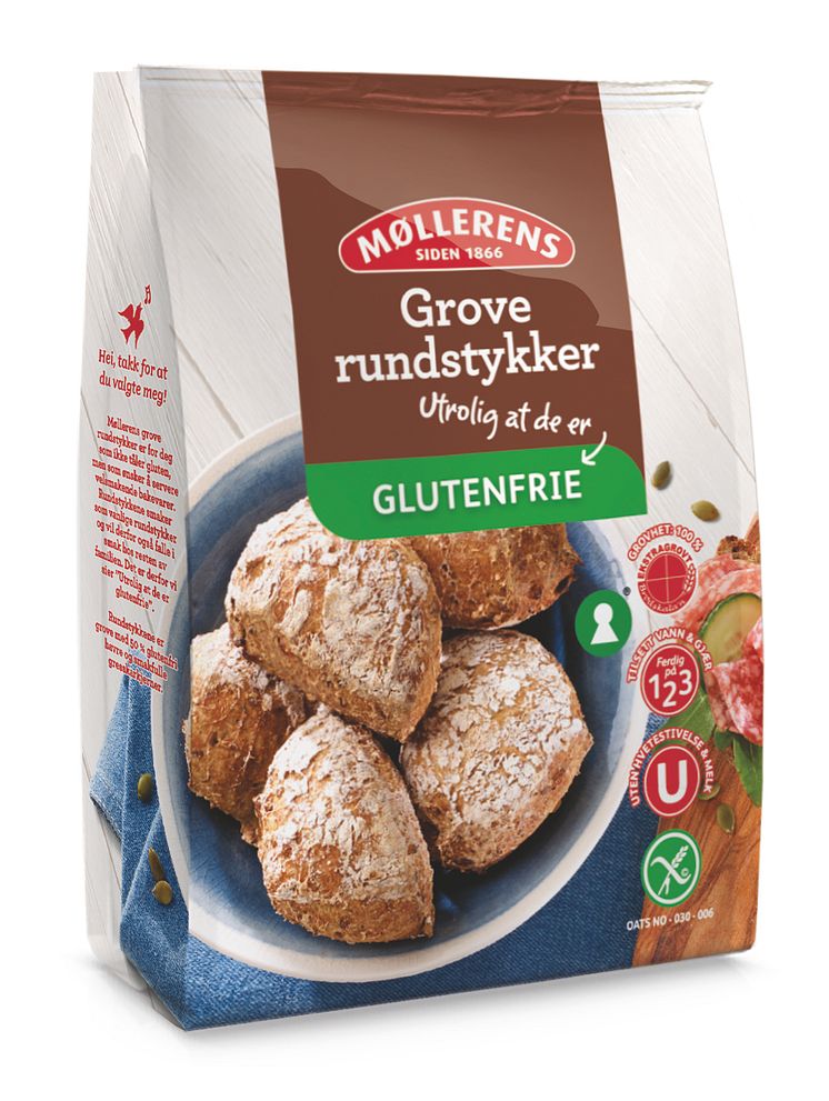 Glutenfri Grove Rundstykker