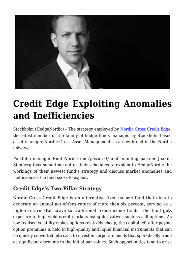Credit Edge Exploiting Anomalies and Inefficiencies